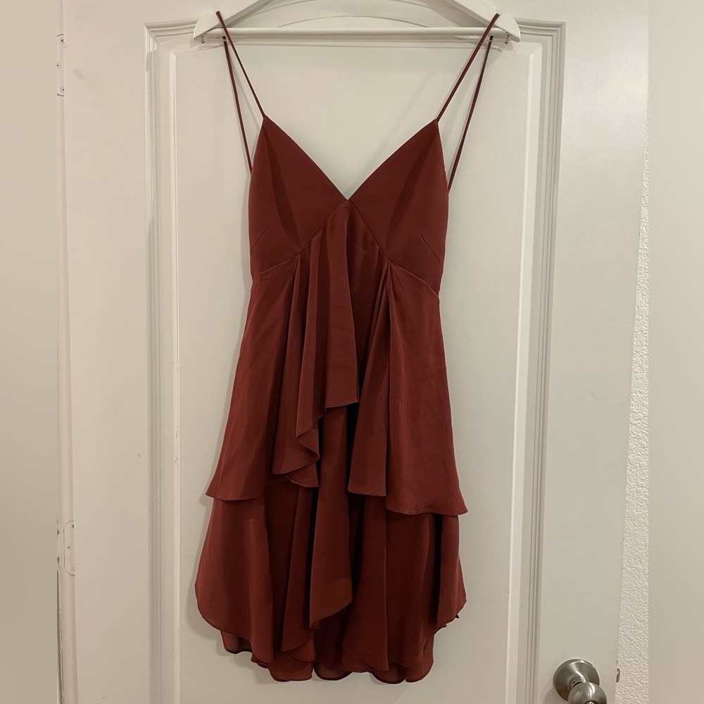 A.L.C deep red dress